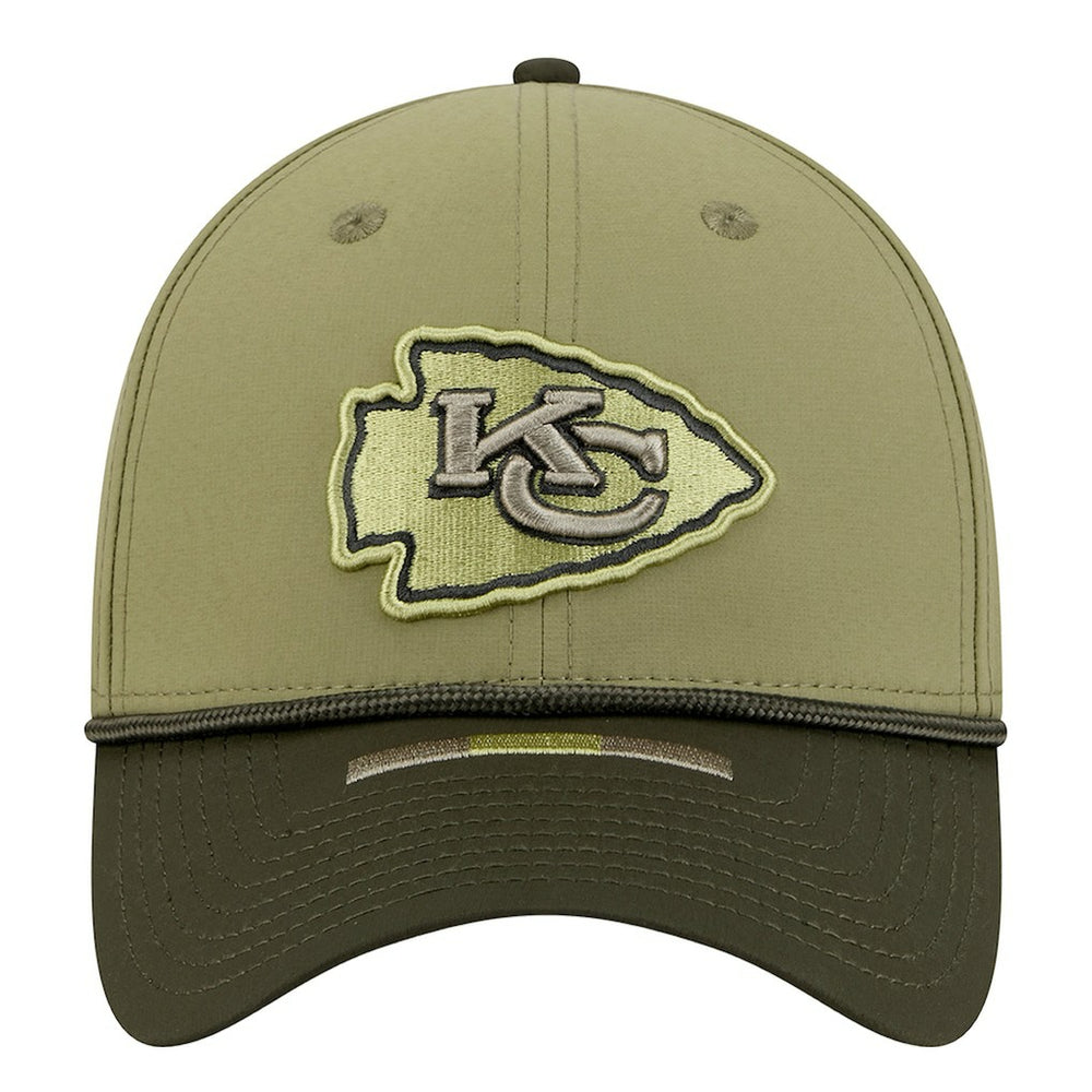 Kansas City Chiefs New Era 2025 Salute to Service 39THIRTY Flex Hat - Green Hats