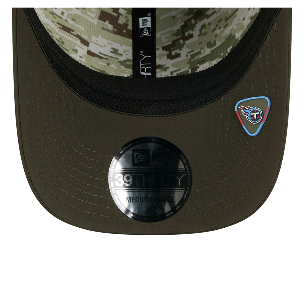 Tennessee Titans New Era 2025 Salute to Service 39THIRTY Flex Hat - Green Hats
