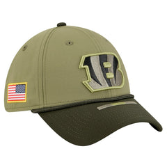 Cincinnati Bengals New Era 2025 Salute to Service 39THIRTY Flex Hat - Green Hats
