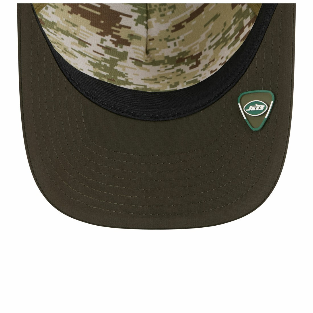 New York Jets New Era 2025 Salute to Service 9FORTY A-Frame M-Crown Adjustable Hat - Green Hats