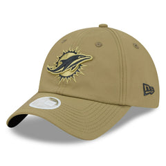Miami Dolphins New Era Women's 2025 Salute to Service Pony Tail Adjustable Hat - Green Hats