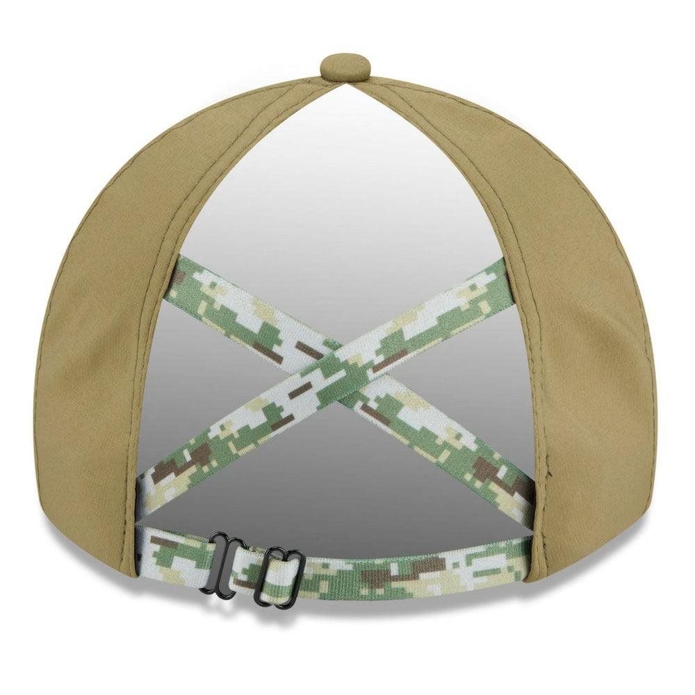 Minnesota Vikings New Era Women's 2025 Salute to Service Pony Tail Adjustable Hat - Green Hats