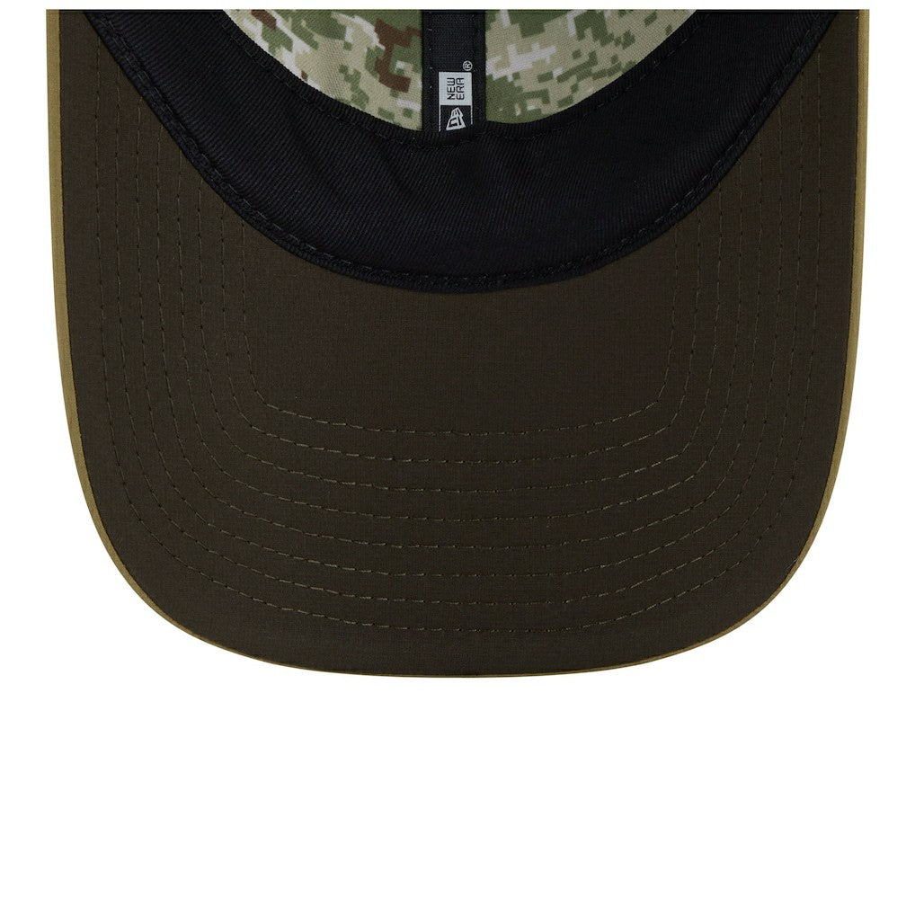 Las Vegas Raiders New Era Women's 2025 Salute to Service Pony Tail Adjustable Hat - Green Hats