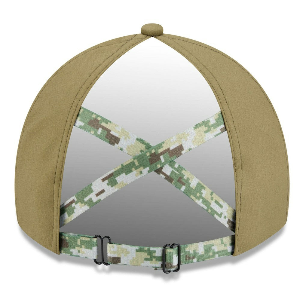 Detroit Lions New Era Women's 2025 Salute to Service Pony Tail Adjustable Hat - Green Hats