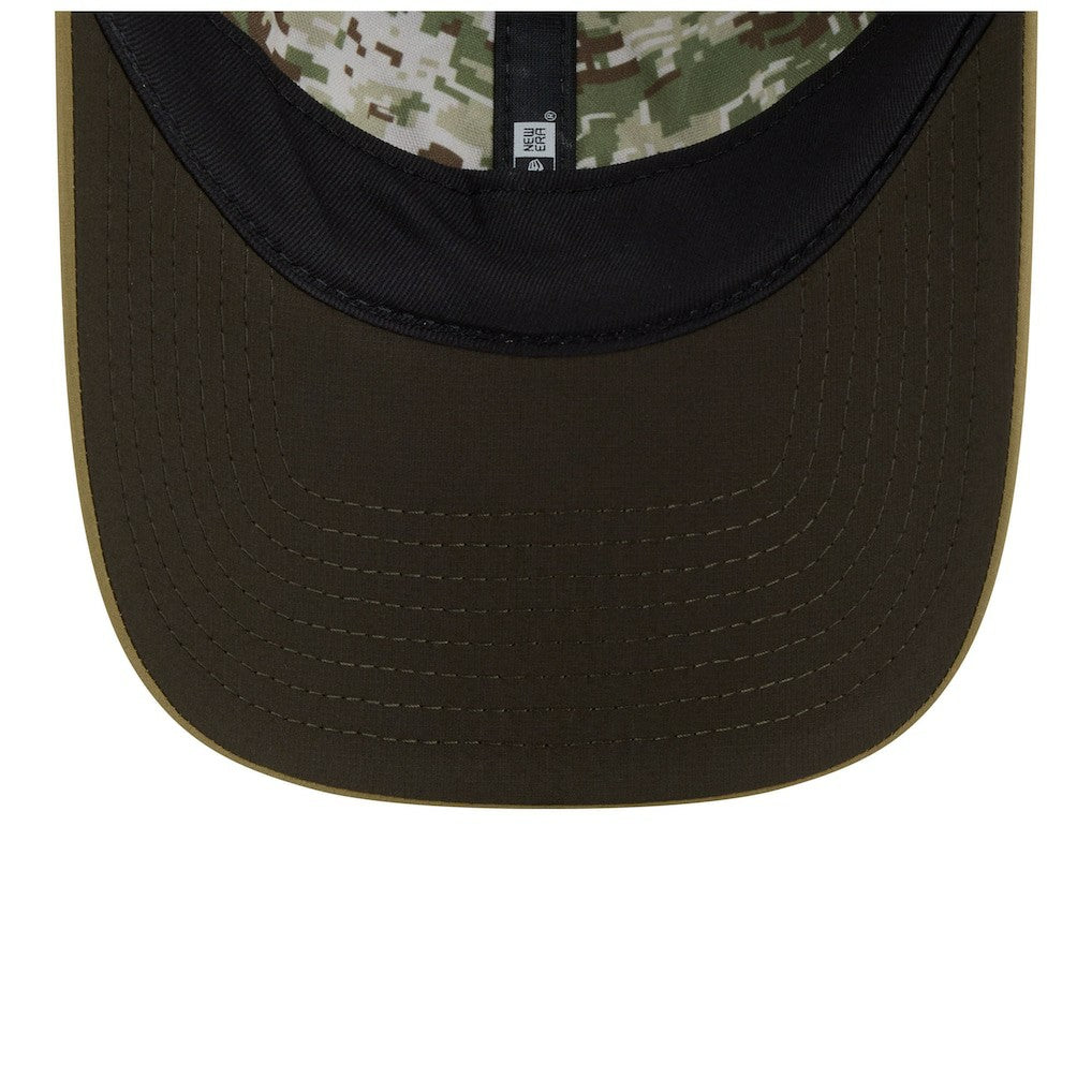Detroit Lions New Era Women's 2025 Salute to Service Pony Tail Adjustable Hat - Green Hats