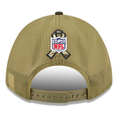 Kansas City Chiefs New Era Youth 2025 Salute to Service 9FORTY A-Frame Adjustable Hat - Green/Dark Green Hats
