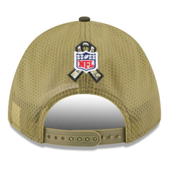 New York Giants New Era Youth 2025 Salute to Service 9FORTY A-Frame Adjustable Hat - Green/Dark Green Hats
