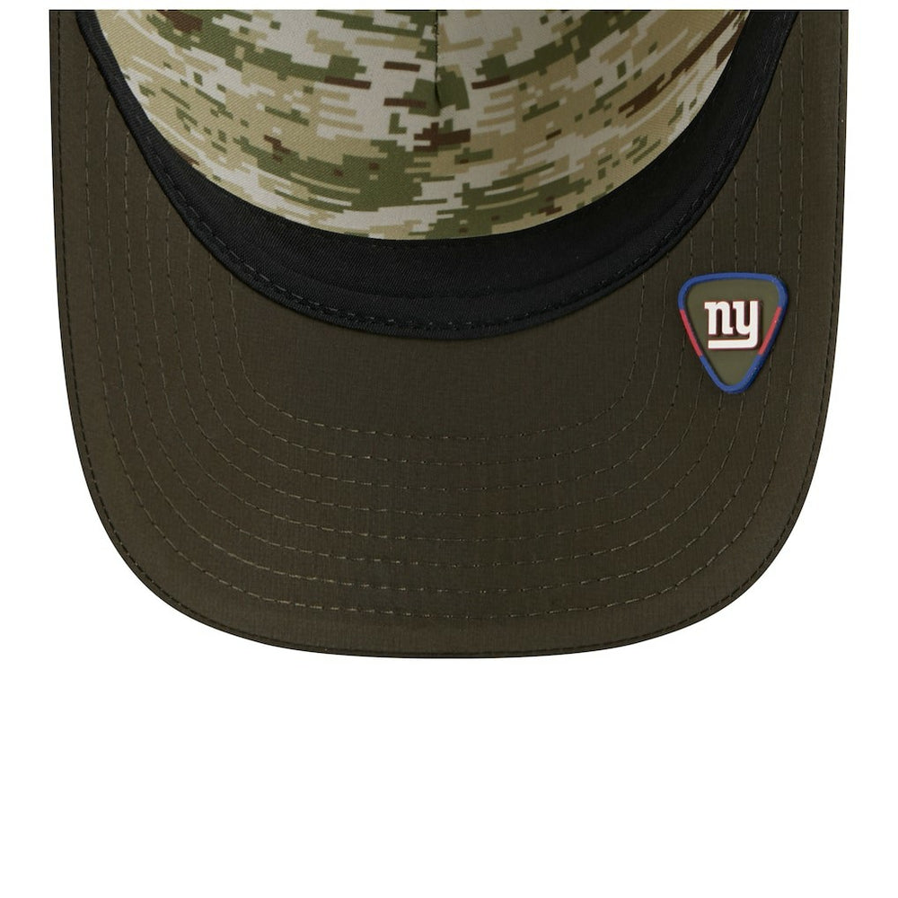 New York Giants New Era Youth 2025 Salute to Service 9FORTY A-Frame Adjustable Hat - Green/Dark Green Hats