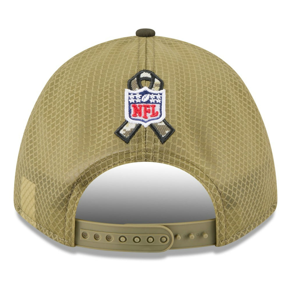 Cincinnati Bengals New Era Youth 2025 Salute to Service 9FORTY A-Frame Adjustable Hat - Green/Dark Green Hats