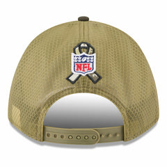Green Bay Packers New Era Youth 2025 Salute to Service 9FORTY A-Frame Adjustable Hat - Green/Dark Green Hats