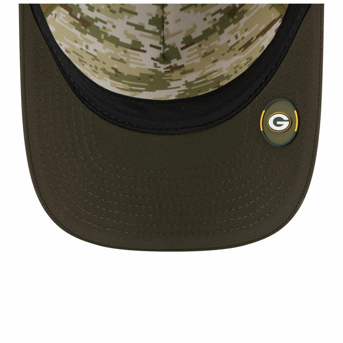 Green Bay Packers New Era Youth 2025 Salute to Service 9FORTY A-Frame Adjustable Hat - Green/Dark Green Hats