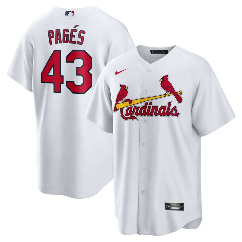Pedro Pagés St. Louis Cardinals Nike Home Replica Jersey - White Jerseys