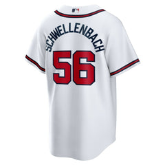 Spencer Schwellenbach Atlanta Braves Nike Home Replica Jersey - White Jerseys