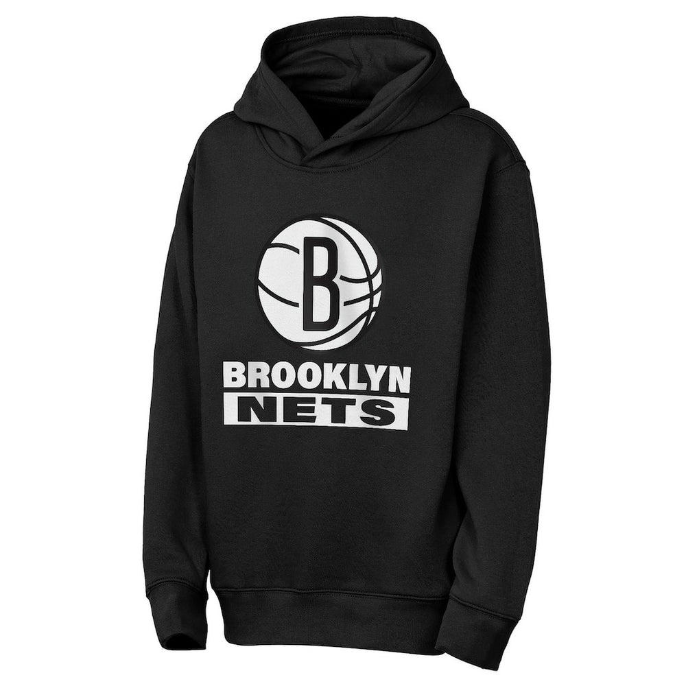 Brooklyn Nets Outerstuff Youth Back To The Basics Hoodie Black