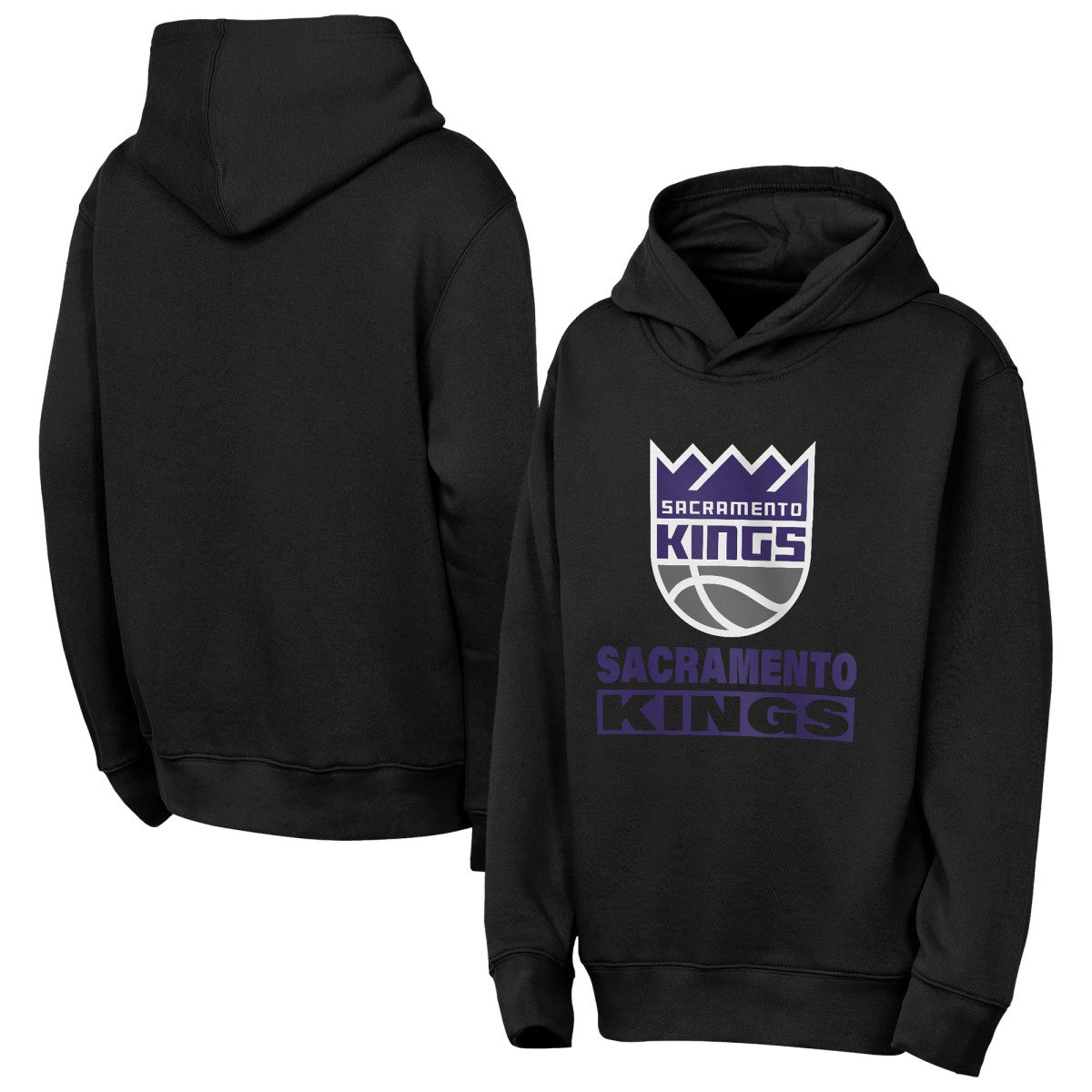 Sacramento Kings Outerstuff Youth Back To The Basics Hoodie Black outlet