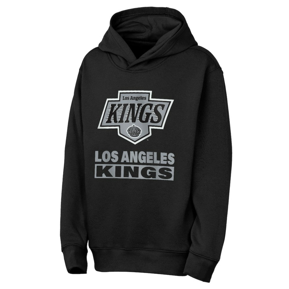 Los Angeles Kings Outerstuff Youth Back to Basics Hoodie - Black | US 202900621