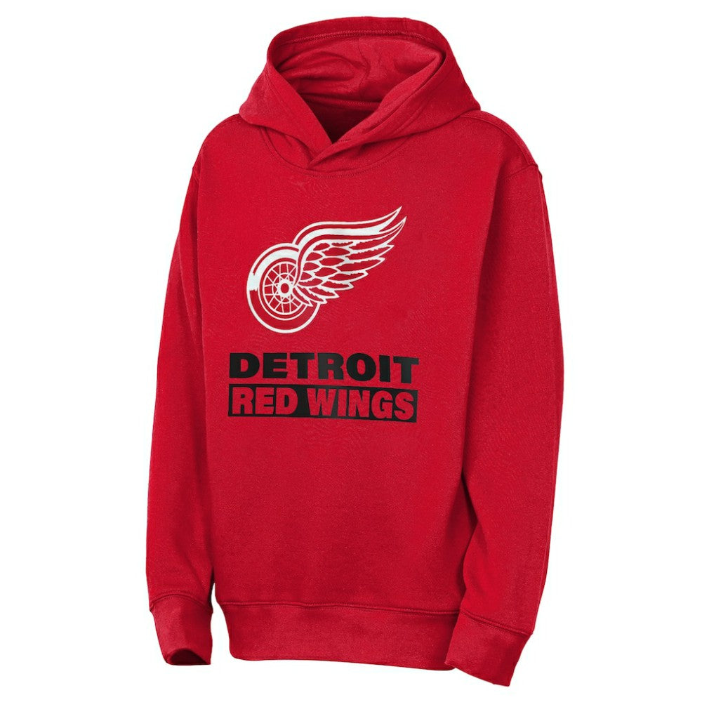 Detroit Red Wings Outerstuff Youth Back to Basics Hoodie - Red | US 202900642