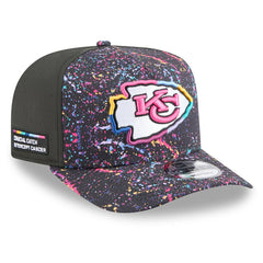 Kansas City Chiefs New Era 2025 NFL Crucial Catch A-Frame 9FIFTY Snapback Hat - Black Hats