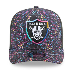 Las Vegas Raiders New Era 2025 NFL Crucial Catch A-Frame 9FIFTY Snapback Hat - Black Hats