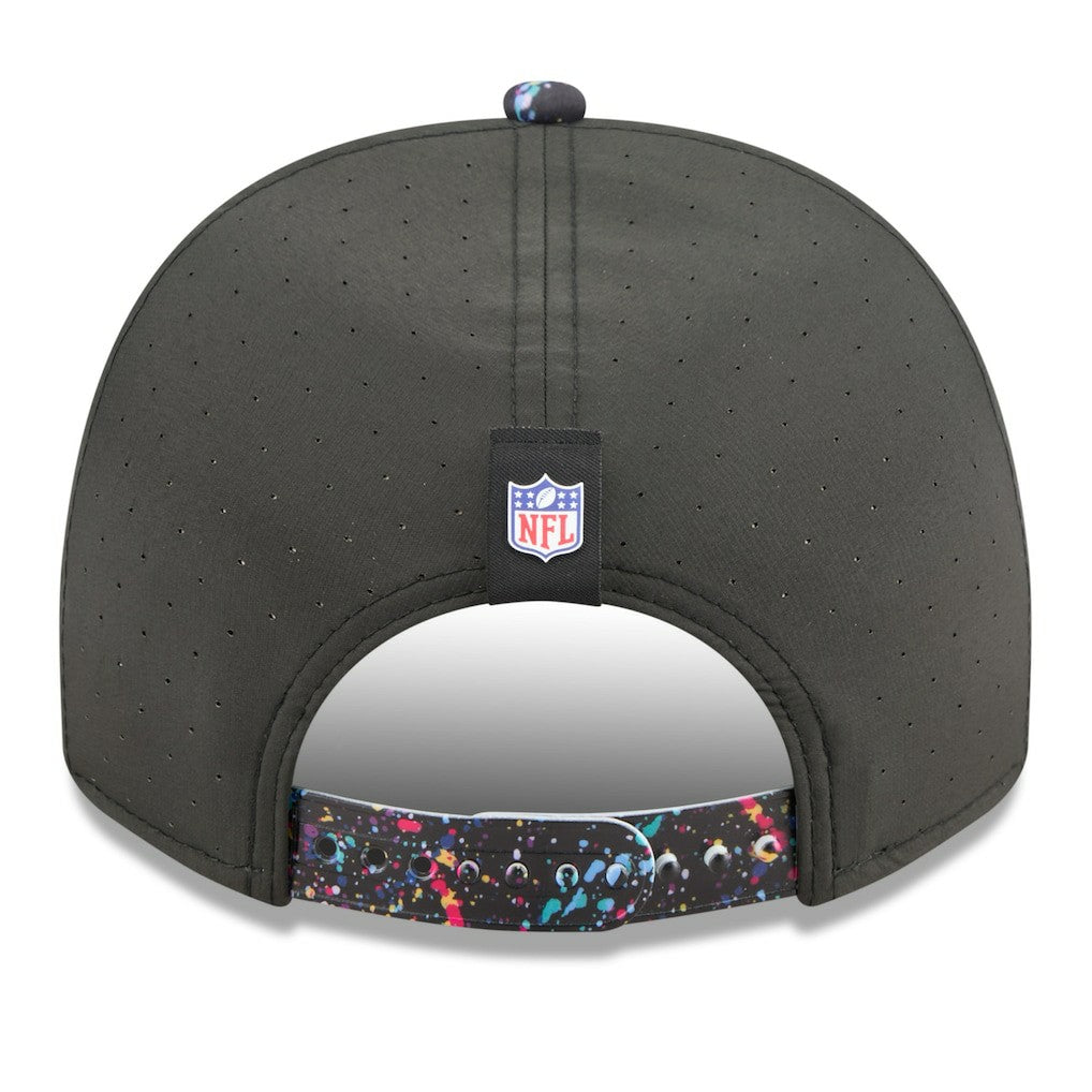 Miami Dolphins New Era 2025 NFL Crucial Catch A-Frame 9FIFTY Snapback Hat - Black Hats