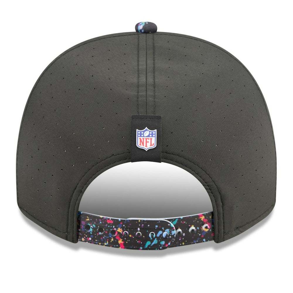Miami Dolphins New Era 2025 NFL Crucial Catch A-Frame 9FIFTY Snapback Hat - Black Hats