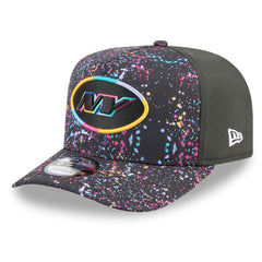 New York Jets New Era 2025 NFL Crucial Catch A-Frame 9FIFTY Snapback Hat - Black Hats