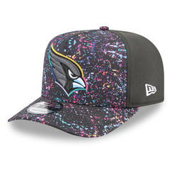 Arizona Cardinals New Era 2025 NFL Crucial Catch A-Frame 9FIFTY Snapback Hat - Black Hats