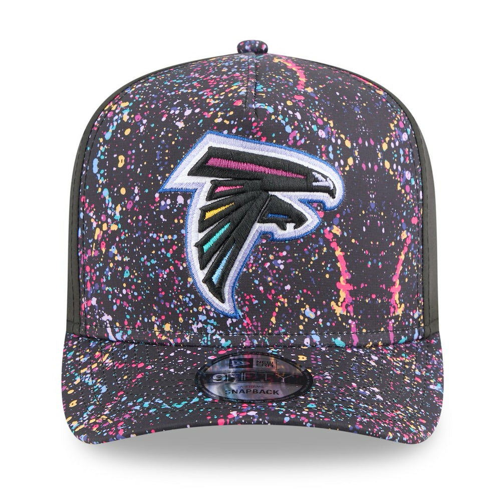 Atlanta Falcons New Era 2025 NFL Crucial Catch A-Frame 9FIFTY Snapback Hat - Black Hats