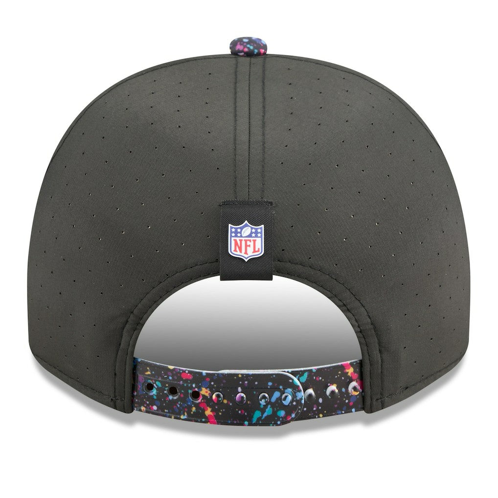 Detroit Lions New Era 2025 NFL Crucial Catch A-Frame 9FIFTY Snapback Hat - Black Hats