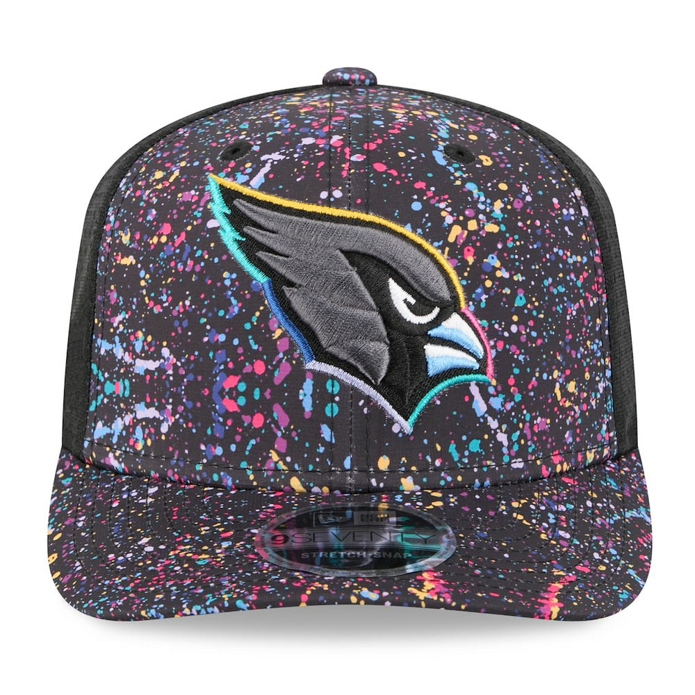 Arizona Cardinals New Era 2025 NFL Crucial Catch 9SEVENTY Adjustable Hat - Black Hats