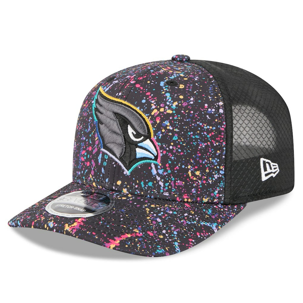 Arizona Cardinals New Era 2025 NFL Crucial Catch 9SEVENTY Adjustable Hat - Black Hats