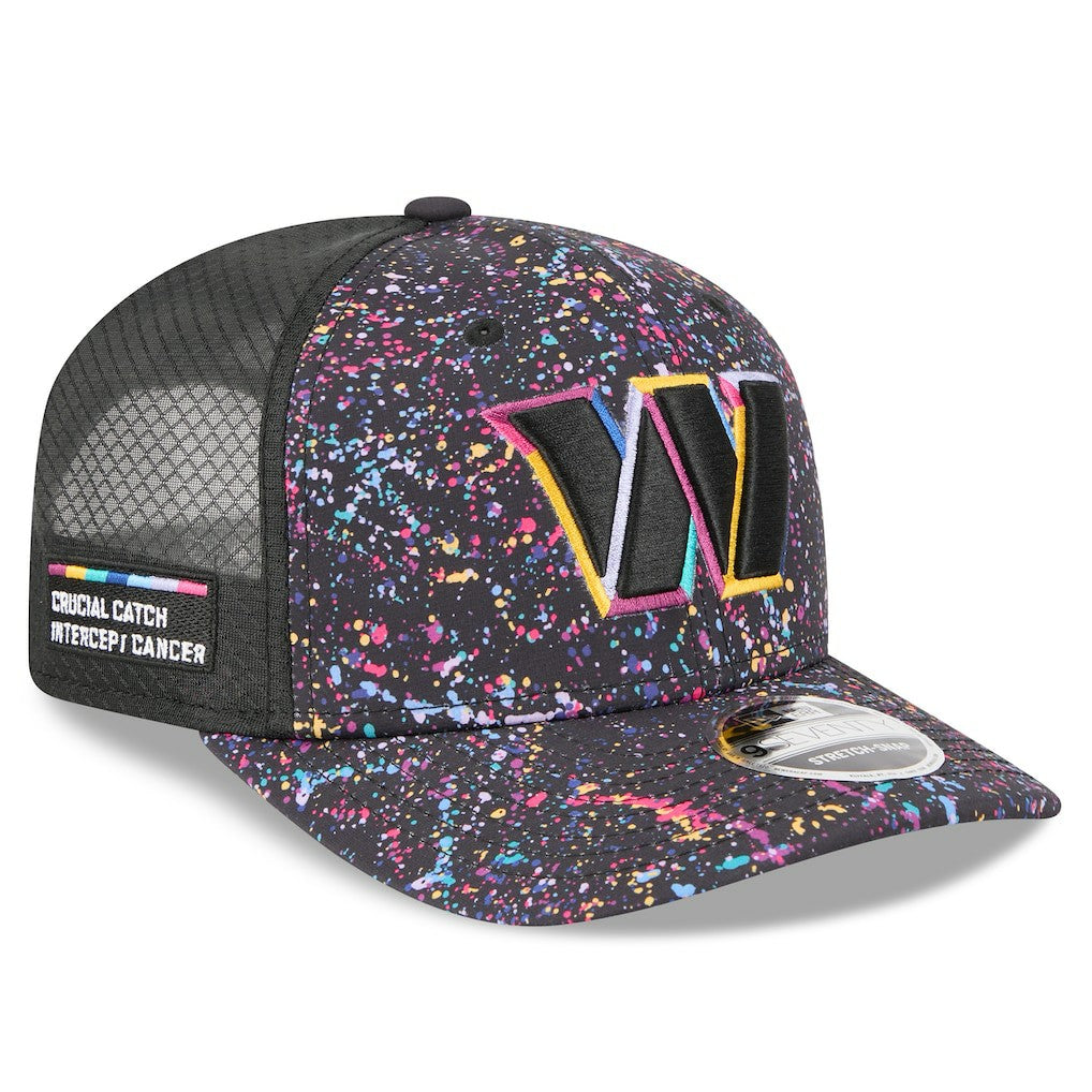 Washington Commanders New Era 2025 NFL Crucial Catch 9SEVENTY Adjustable Hat - Black Hats