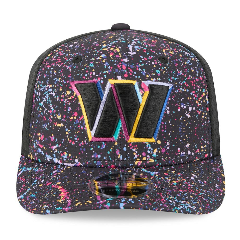 Washington Commanders New Era 2025 NFL Crucial Catch 9SEVENTY Adjustable Hat - Black Hats