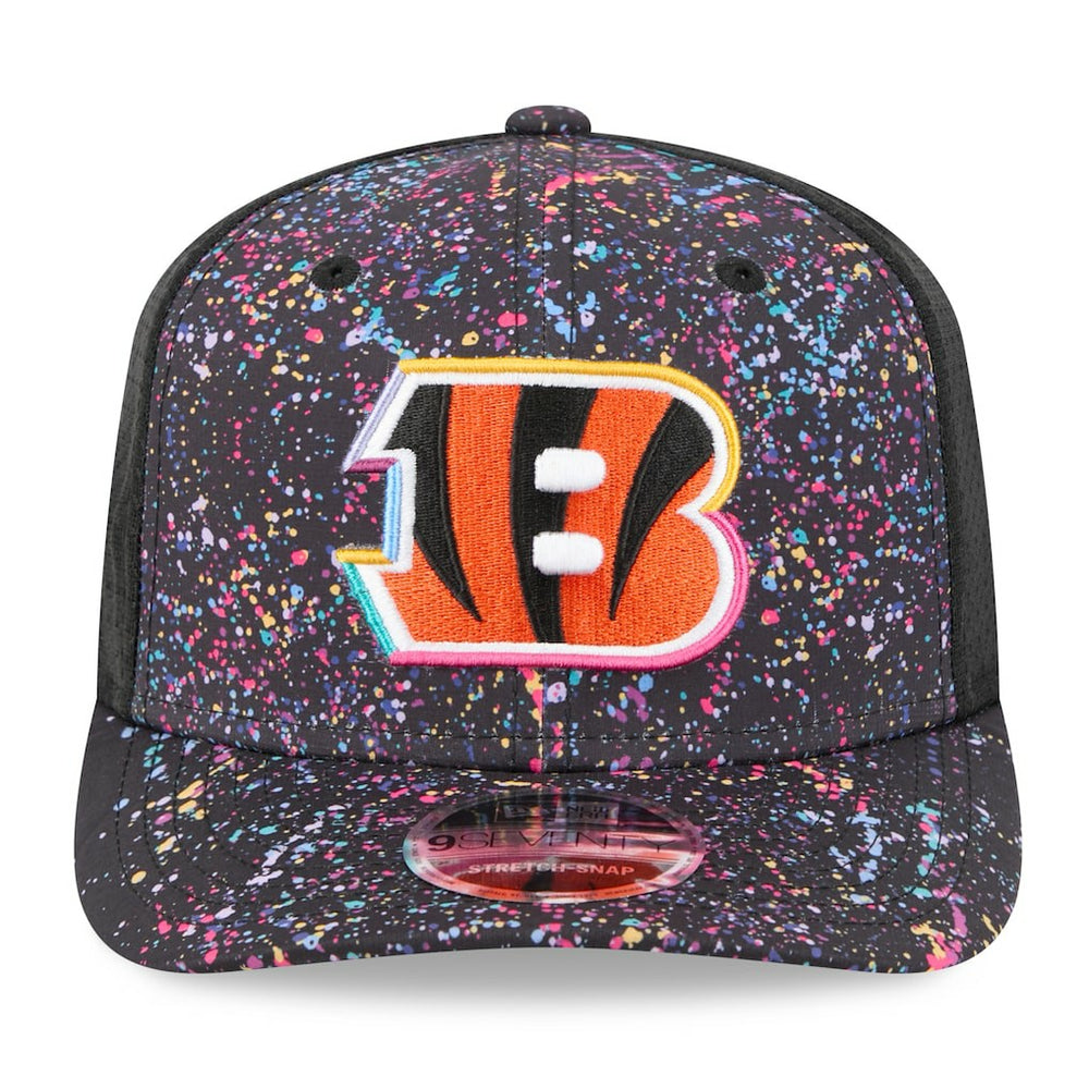 Cincinnati Bengals New Era 2025 NFL Crucial Catch 9SEVENTY Adjustable Hat - Black Hats