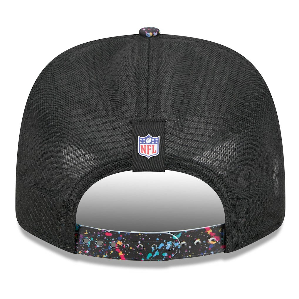Detroit Lions New Era 2025 NFL Crucial Catch 9SEVENTY Adjustable Hat - Black Hats