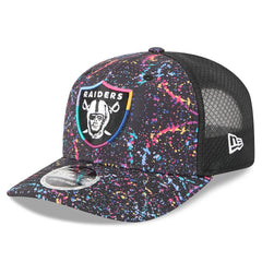 Las Vegas Raiders New Era 2025 NFL Crucial Catch 9SEVENTY Adjustable Hat - Black Hats