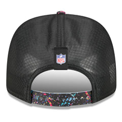 Miami Dolphins New Era 2025 NFL Crucial Catch 9SEVENTY Adjustable Hat - Black Hats