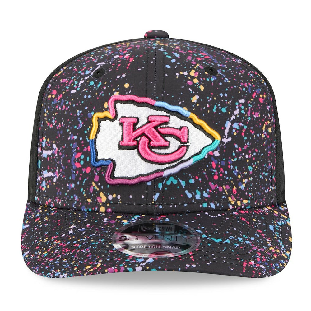 Kansas City Chiefs New Era 2025 NFL Crucial Catch 9SEVENTY Adjustable Hat - Black Hats