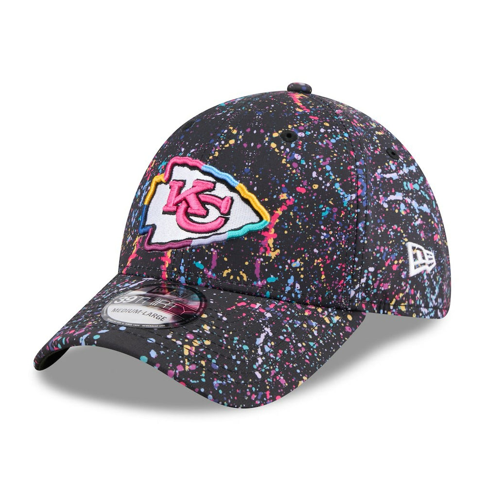 Kansas City Chiefs New Era 2025 NFL Crucial Catch 39THIRTY Flex Hat - Black Hats