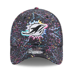 Miami Dolphins New Era 2025 NFL Crucial Catch 39THIRTY Flex Hat - Black Hats