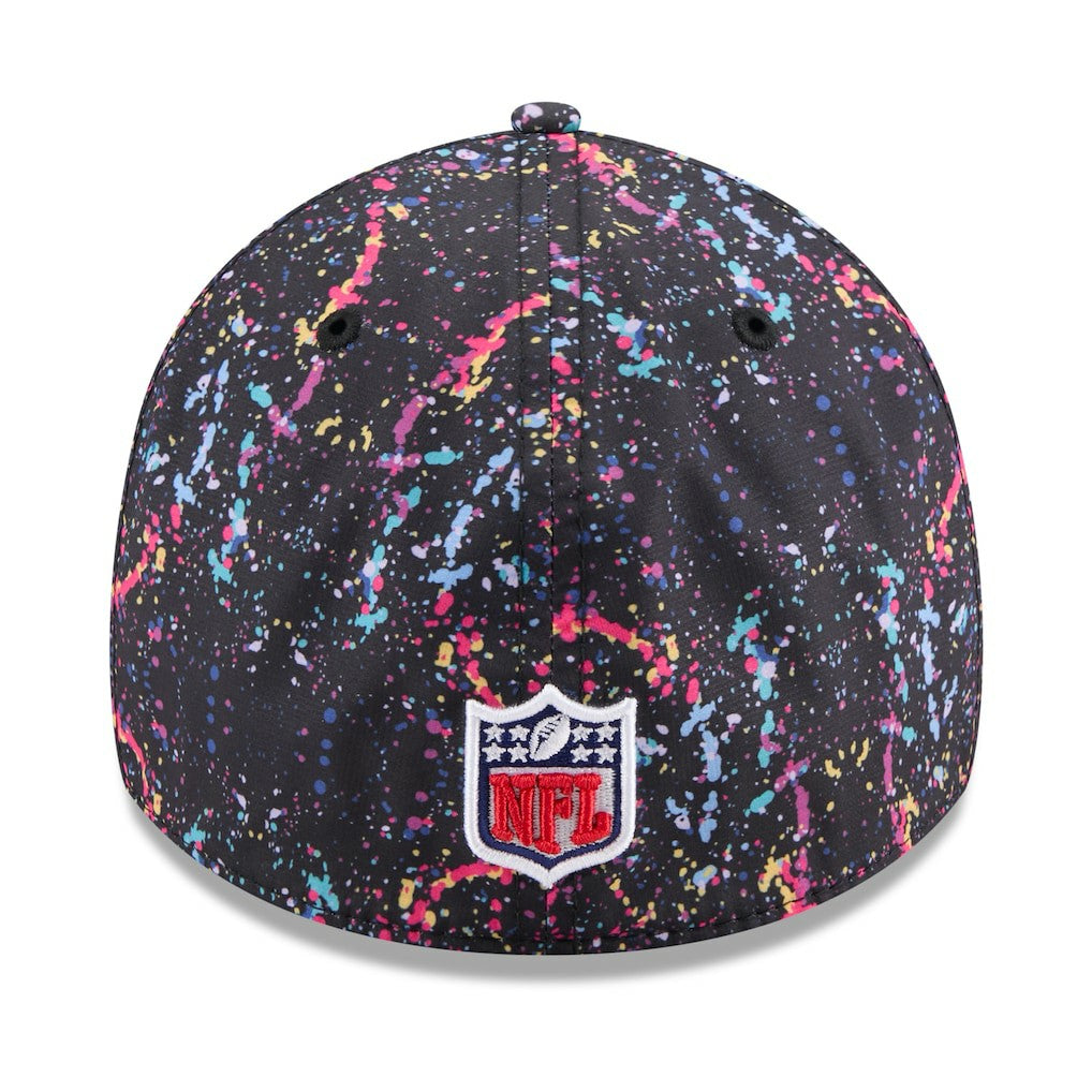 Miami Dolphins New Era 2025 NFL Crucial Catch 39THIRTY Flex Hat - Black Hats