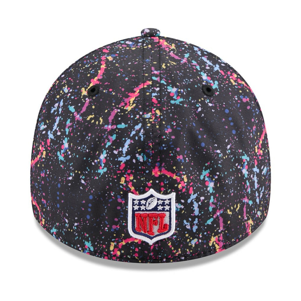 Miami Dolphins New Era 2025 NFL Crucial Catch 39THIRTY Flex Hat - Black Hats