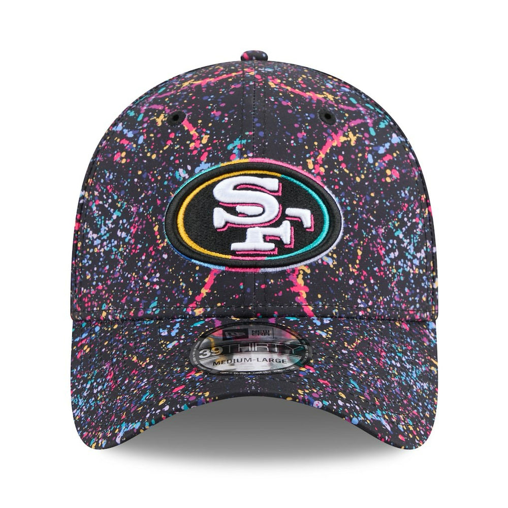 San Francisco 49ers New Era 2025 NFL Crucial Catch 39THIRTY Flex Hat - Black Hats