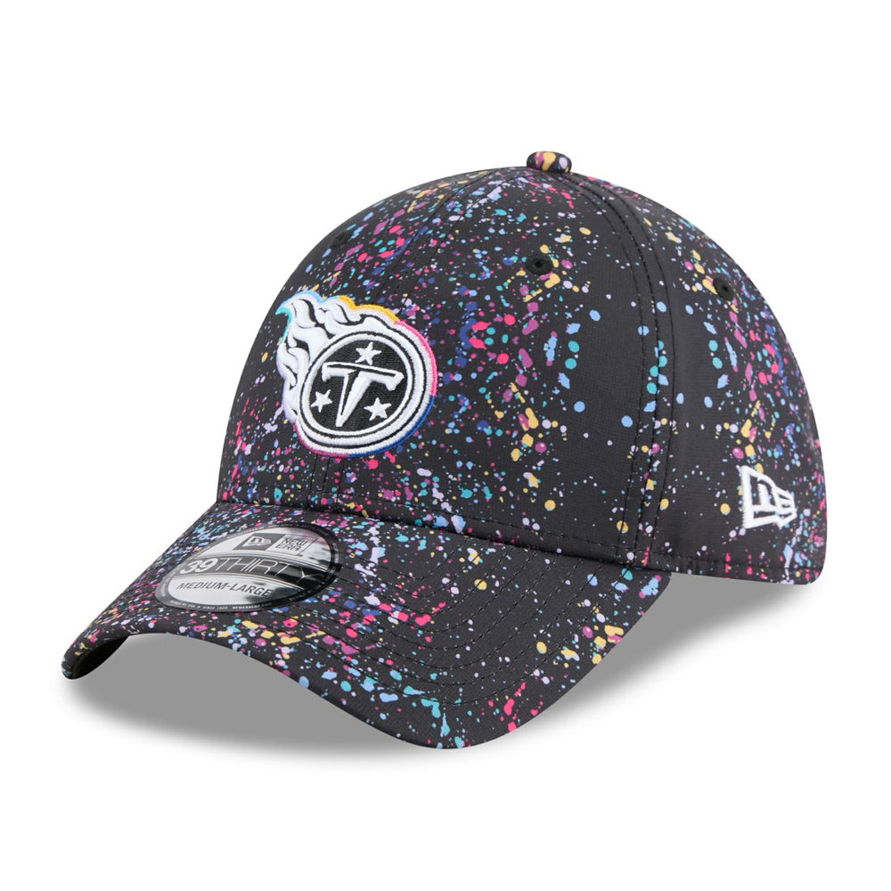 Tennessee Titans New Era 2025 NFL Crucial Catch 39THIRTY Flex Hat - Black Hats