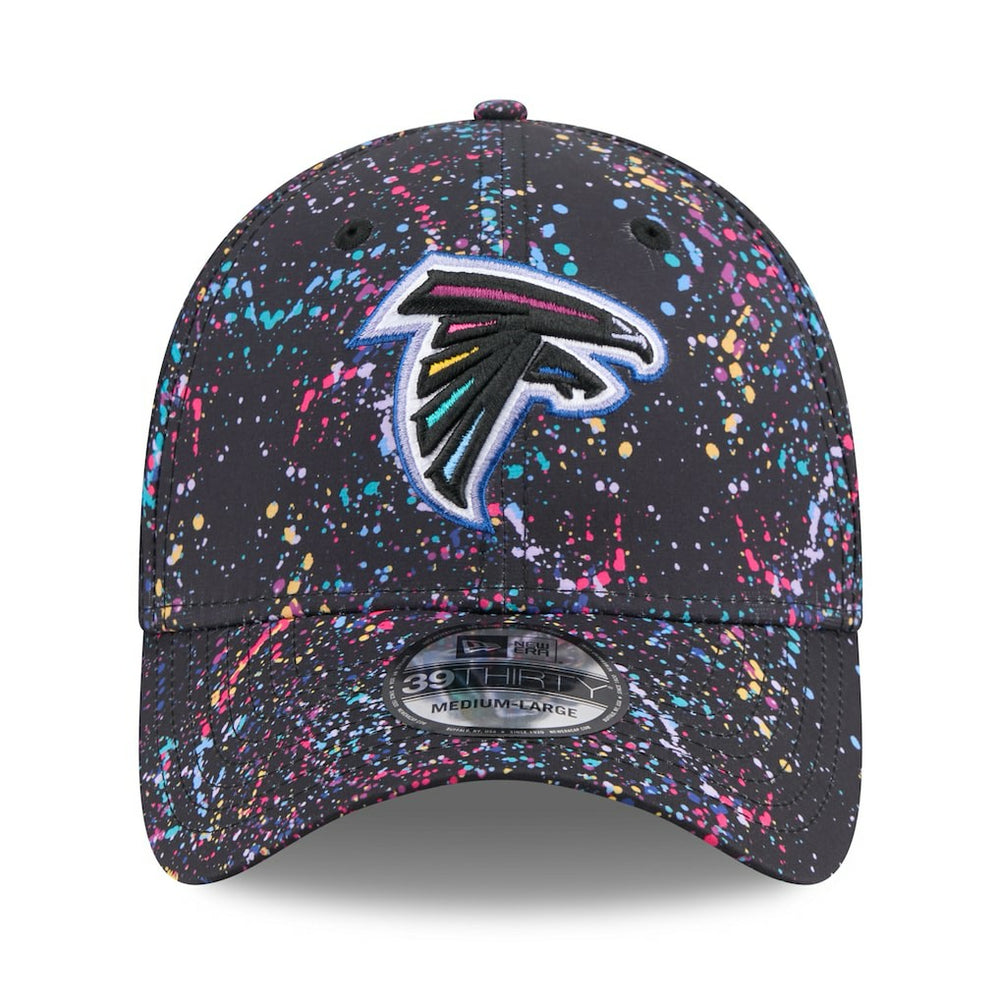 Atlanta Falcons New Era 2025 NFL Crucial Catch 39THIRTY Flex Hat - Black Hats
