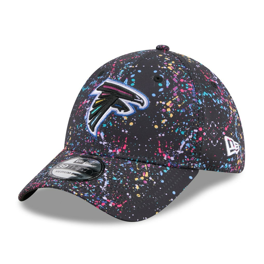 Atlanta Falcons New Era 2025 NFL Crucial Catch 39THIRTY Flex Hat - Black Hats