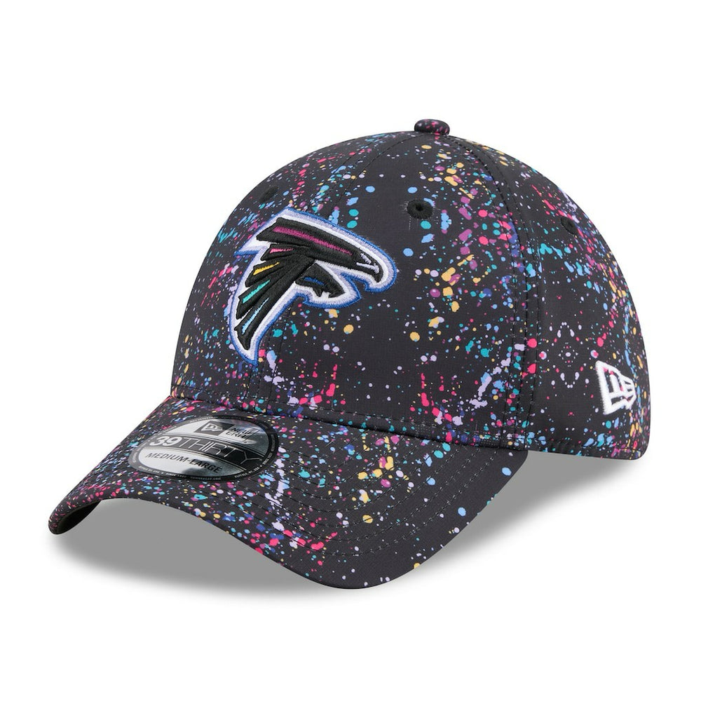 Atlanta Falcons New Era 2025 NFL Crucial Catch 39THIRTY Flex Hat - Black Hats