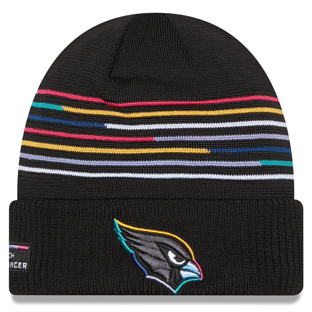 Arizona Cardinals New Era 2025 NFL Crucial Catch Cuffed Knit Hat - Black Hats