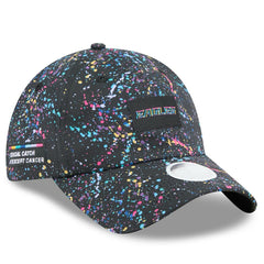 Philadelphia Eagles New Era Women's 2025 NFL Crucial Catch Pony Tail Adjustable Hat - Black Hats