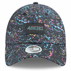San Francisco 49ers New Era Women's 2025 NFL Crucial Catch Pony Tail Adjustable Hat - Black Hats